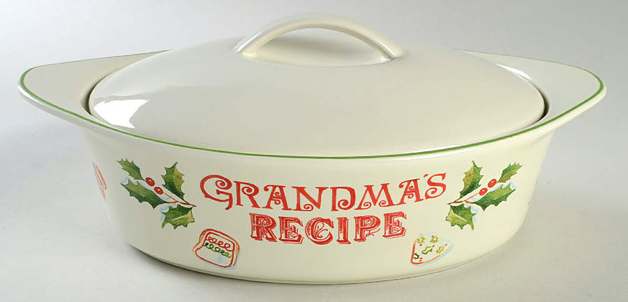 Holiday (Dimension) 2 Quart Oval Covered Casserole by Lenox-1