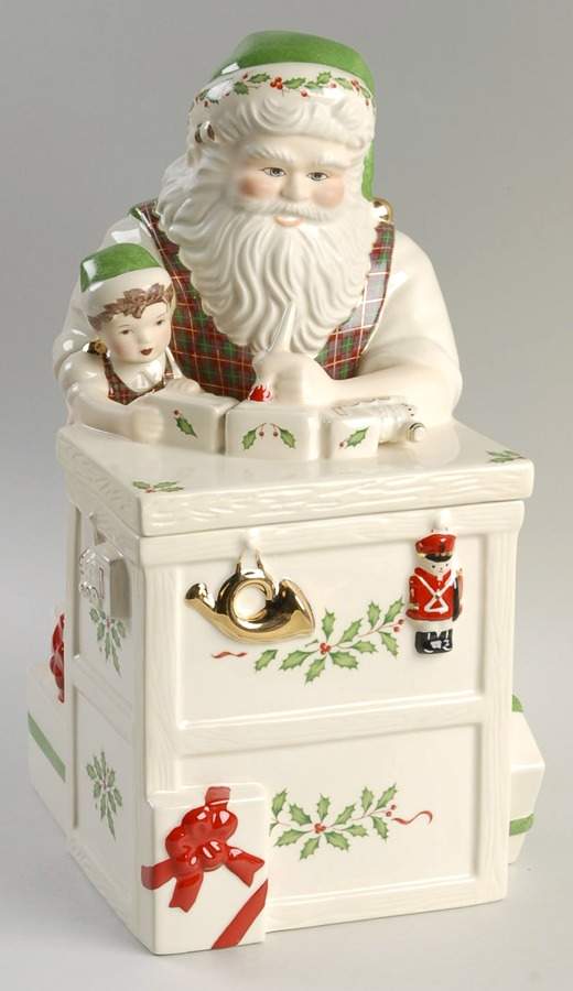 Holiday (Dimension) Figural Cookie Jar & Lid by Lenox-1