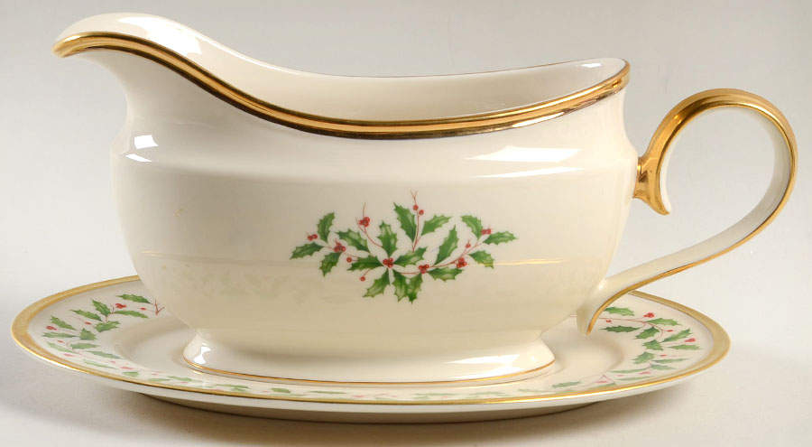 Holiday (Dimension) Gravy Boat & Underplate by Lenox-1