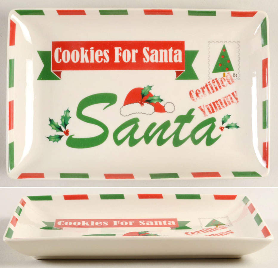 Holiday (Dimension) "Cookies For Santa" Tray by Lenox-1