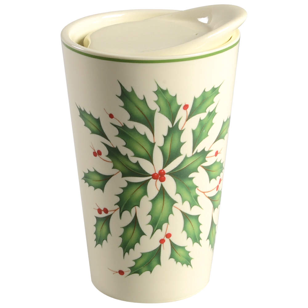 Holiday (Dimension) Travel Mug & Ceramic Lid by Lenox-1