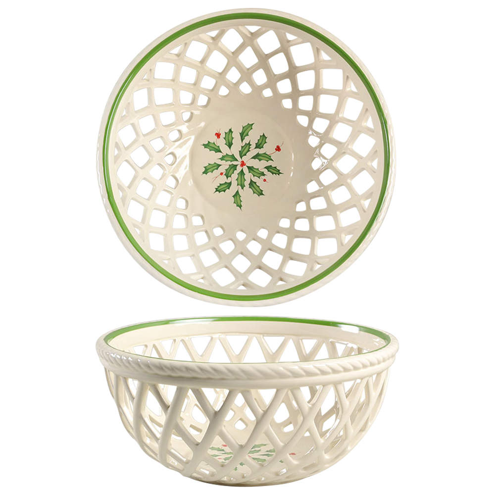 Holiday (Dimension) Open Weave Basket by Lenox-1