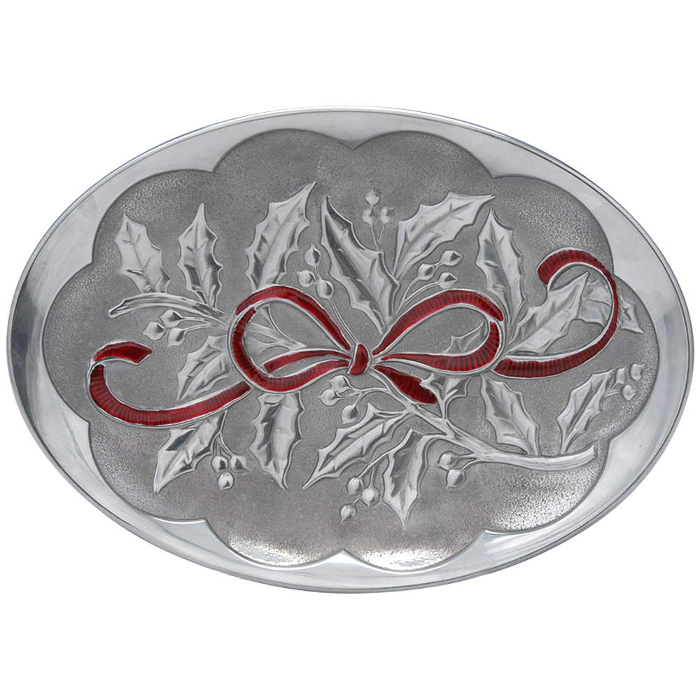 Holiday (Dimension) 10" Metal Oval Tray by Lenox-1