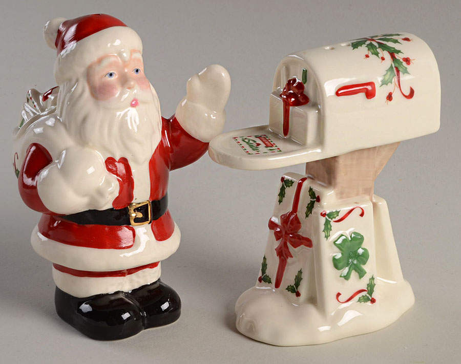 Holiday (Dimension) Figural Salt & Pepper Set by Lenox-1