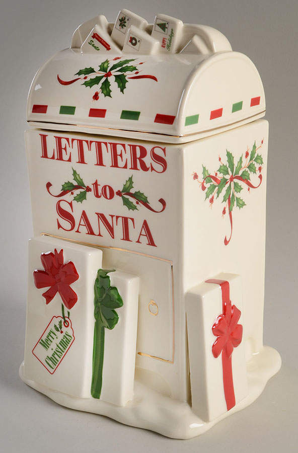 Holiday (Dimension) Figural Cookie Jar & Lid by Lenox-1