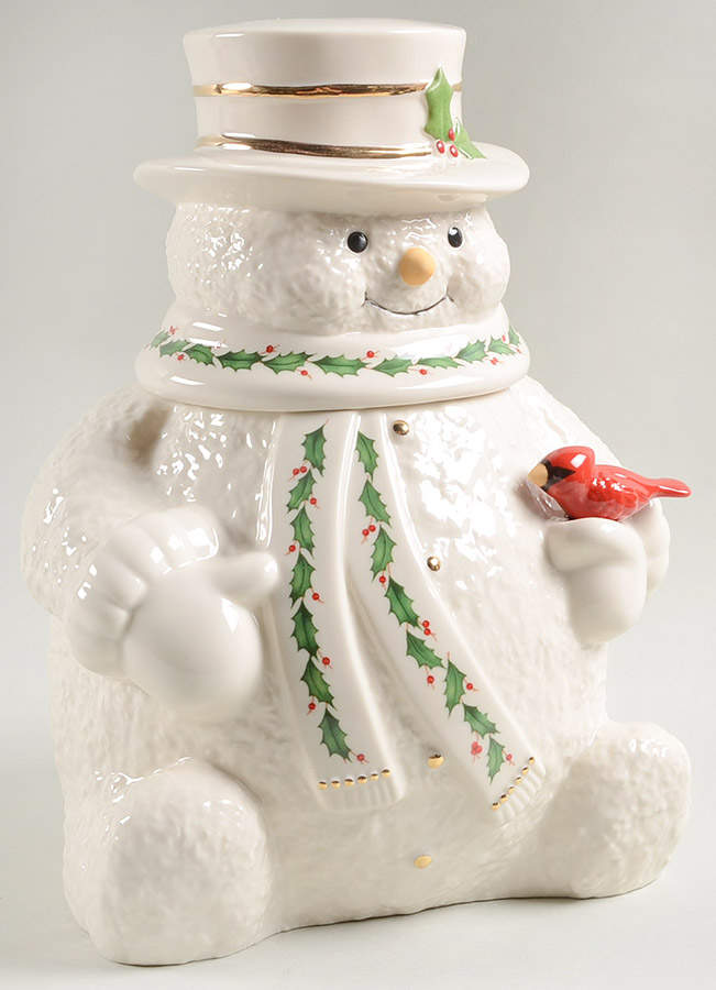 Holiday (Dimension) Figural Cookie Jar & Lid by Lenox-1