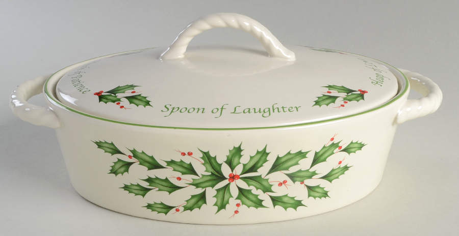 Holiday (Dimension) 1.5 Quart Oval Covered Casserole by Lenox-1