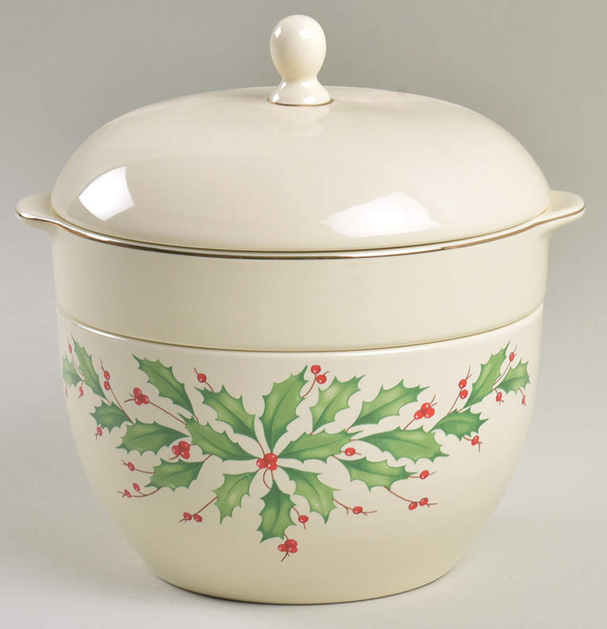 Holiday (Dimension) (Set of 3) Stackable Covered Bowls by Lenox-1
