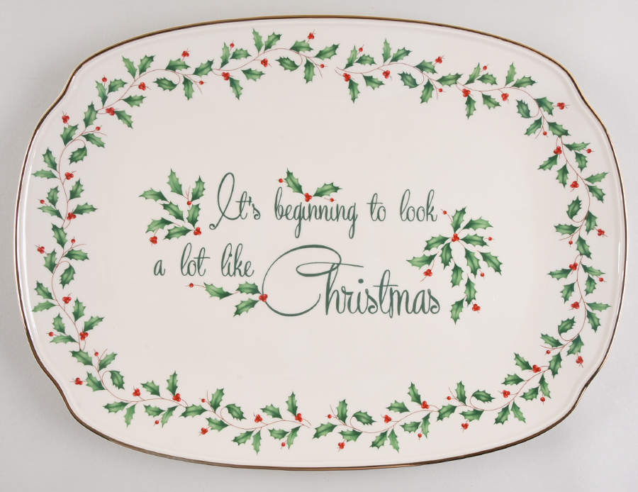 Holiday (Dimension) Tray-Oblong 15" by Lenox-1
