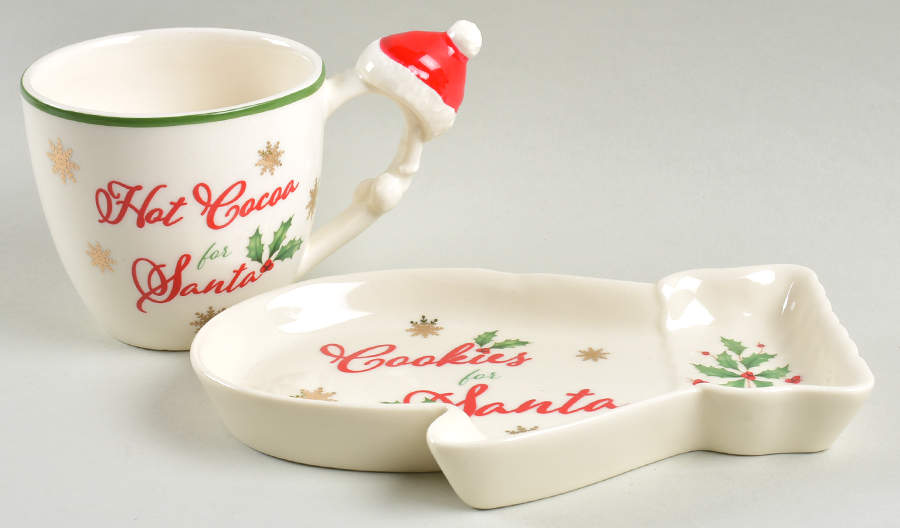 Holiday (Dimension) (2 Pc) "Cookies for Santa" Set by Lenox-1