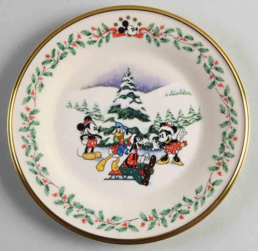 Holiday (Dimension) Ivory Disney Accent Salad Plate by Lenox-1