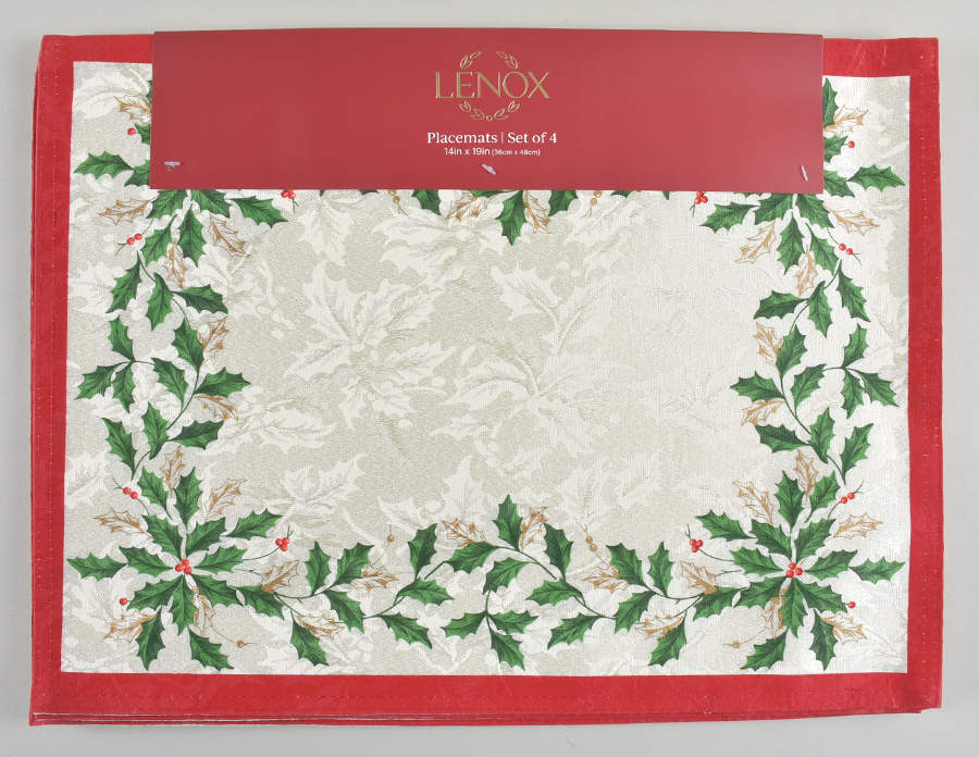 Holiday (Dimension) Cloth Reversible Placemat - Set of 4 by Lenox-1