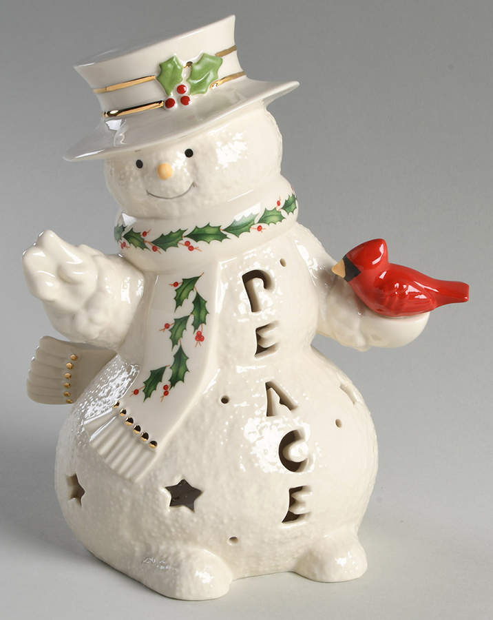 Holiday (Dimension) Lighted Snowman Figurine by Lenox-1