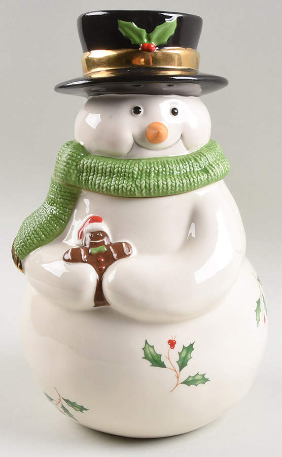 Holiday (Dimension) Figural Cookie Jar & Lid by Lenox-1