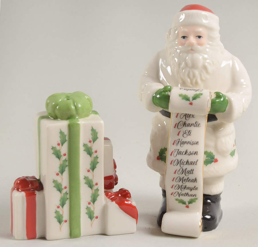 Holiday (Dimension) Figural Salt & Pepper Set by Lenox-1