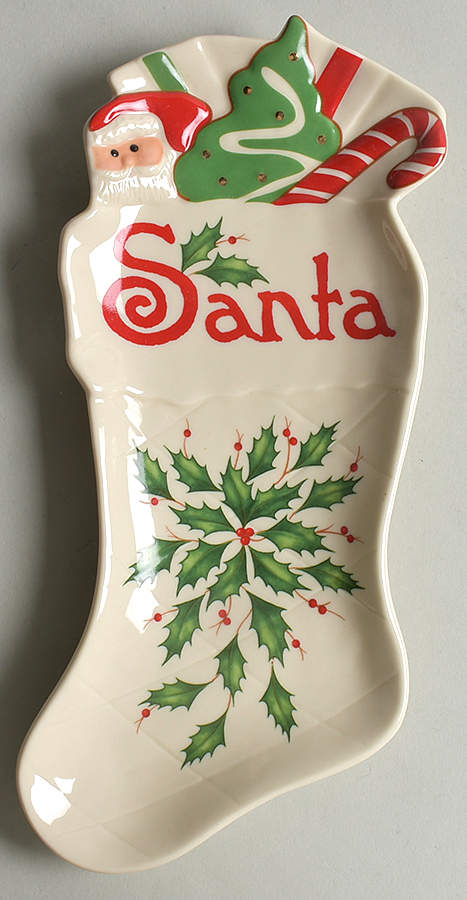 Holiday (Dimension) "Cookies for Santa" Figural Plate by Lenox-1
