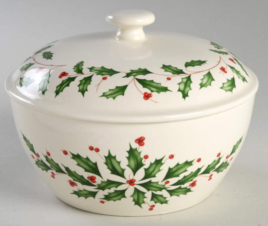 Holiday (Dimension) 1 Qt Round Covered Casserole by Lenox-1