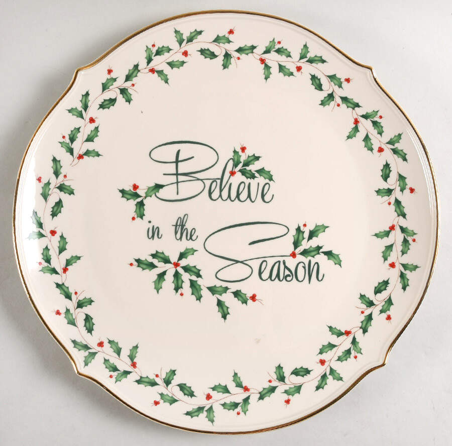 Holiday (Dimension) 13" Chop Plate (Round Platter) by Lenox-1