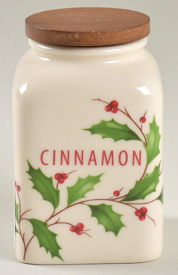 Holiday (Dimension) Cinnamon Spice Jar & Lid by Lenox-1