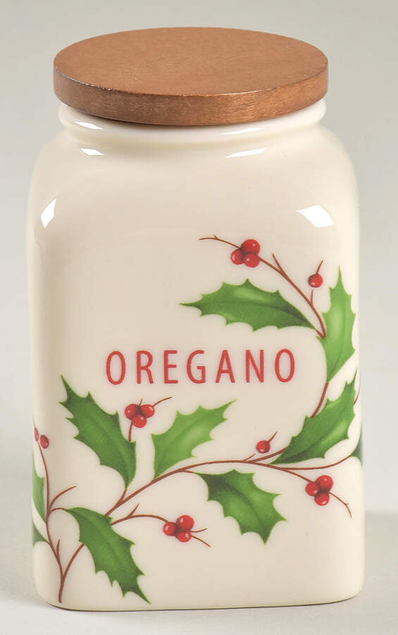 Holiday (Dimension) Oregano Spice Jar & Lid by Lenox-1