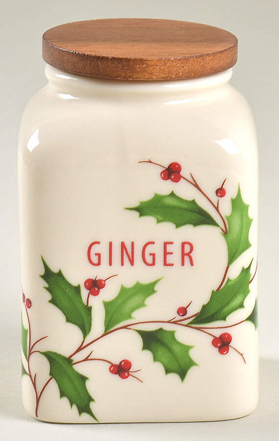 Holiday (Dimension) Ginger Spice Jar & Lid by Lenox-1