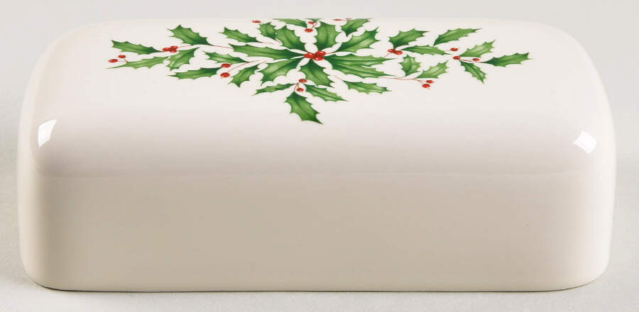 Holiday (Dimension) Lid for 1/4 Lb Butter by Lenox-1