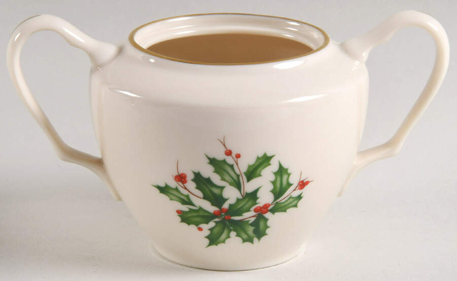 Holiday (Dimension) Sugar Bowl No Lid by Lenox-1