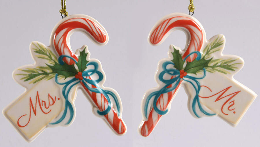 Holiday (Dimension) (Set of 2) Mr & Mrs Ornament by Lenox-1