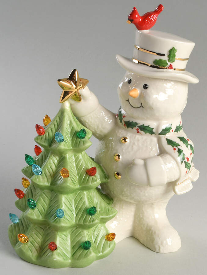 Holiday (Dimension) Lighted Snowman Figurine by Lenox-1