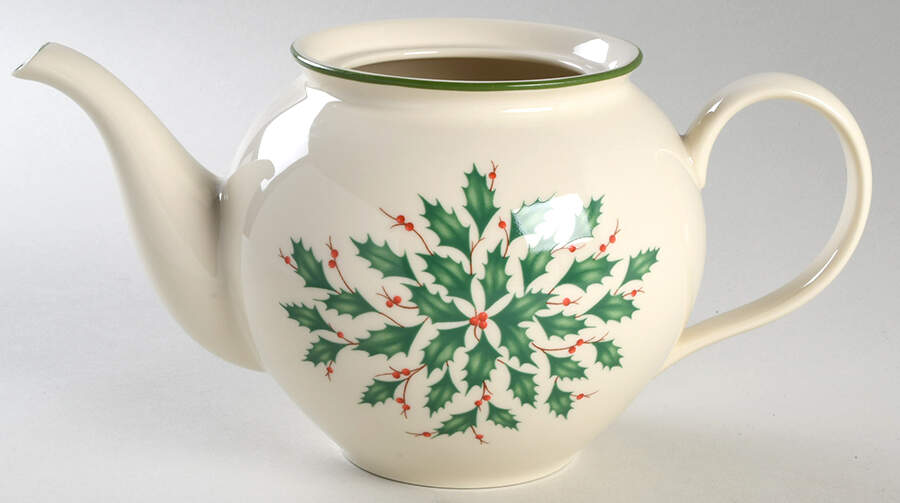 Holiday (Dimension) Teapot No Lid by Lenox-1