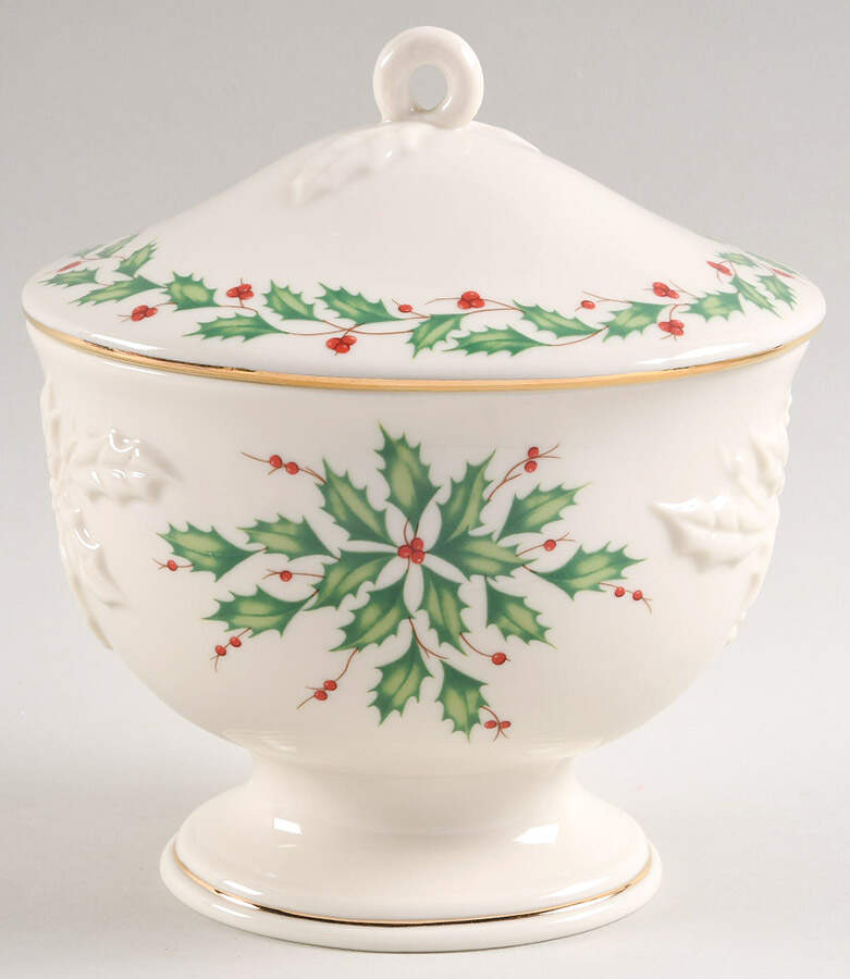 Holiday (Dimension) Candy Box & Lid by Lenox-1