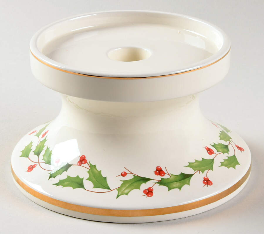 Holiday (Dimension) Hurricane Lamp No Globe by Lenox-1