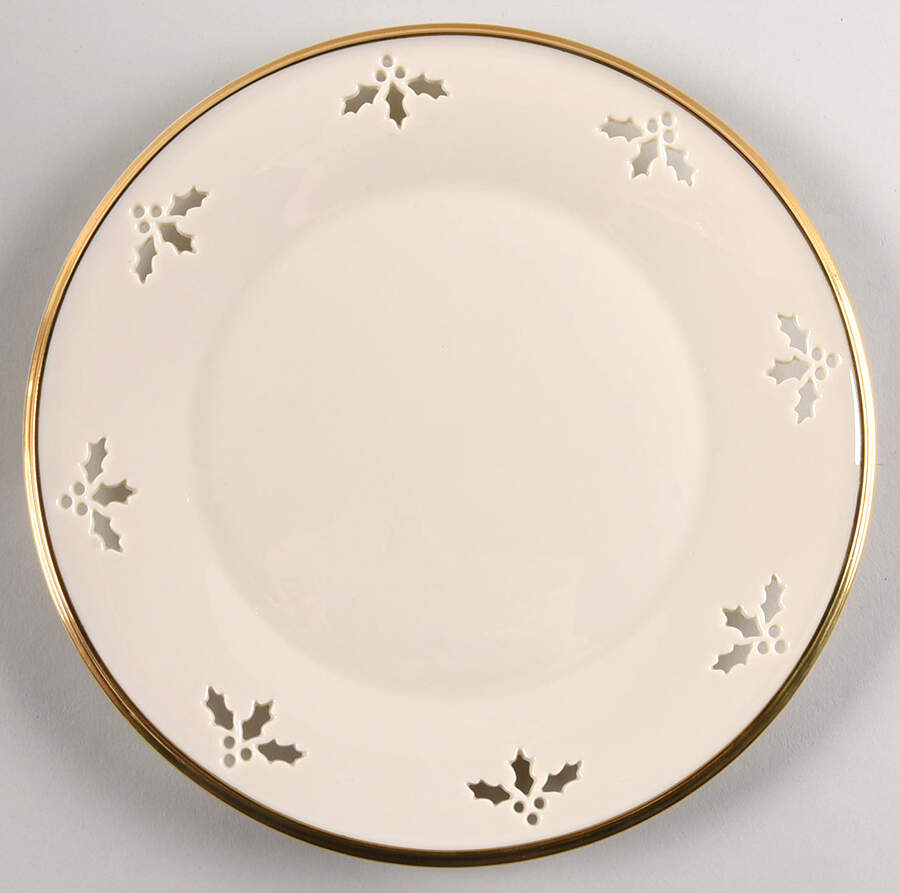 Holiday (Dimension) Pierced Accent Luncheon Plate by Lenox-1