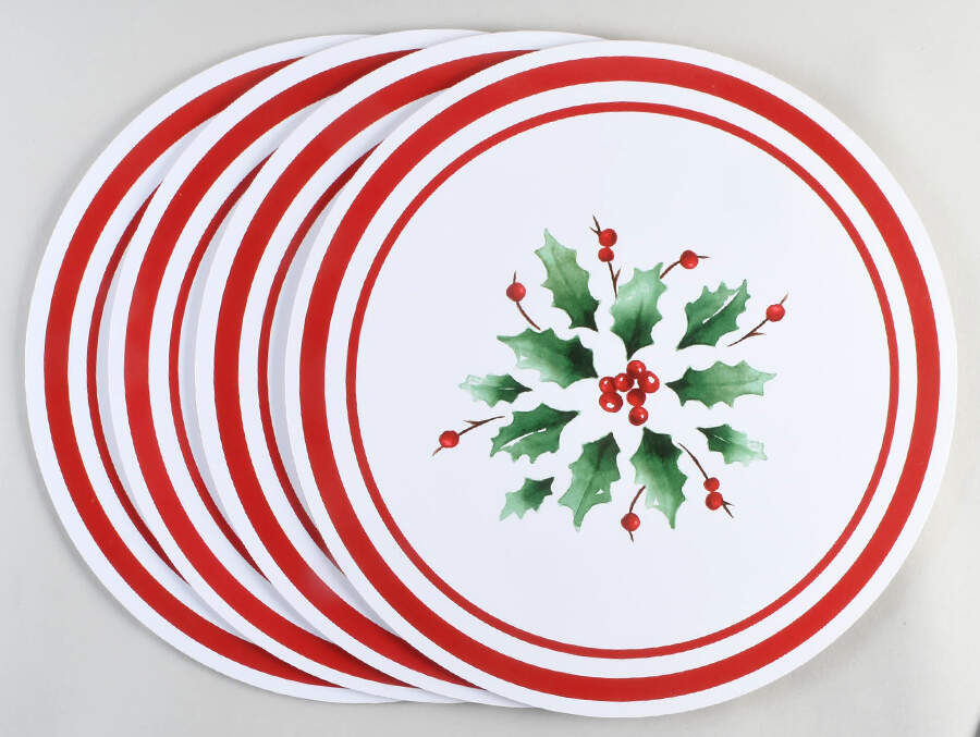 Holiday (Dimension) Round Corkboard Placemat - Set of 4 by Lenox-1