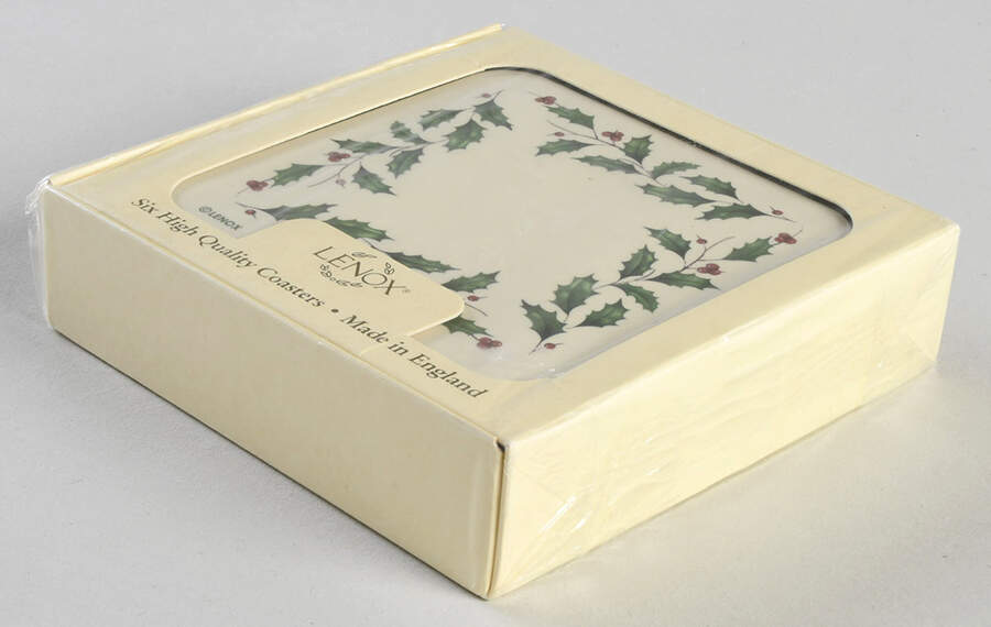 Holiday (Dimension) Square Corkback Coaster - Set of 6 by Lenox-1