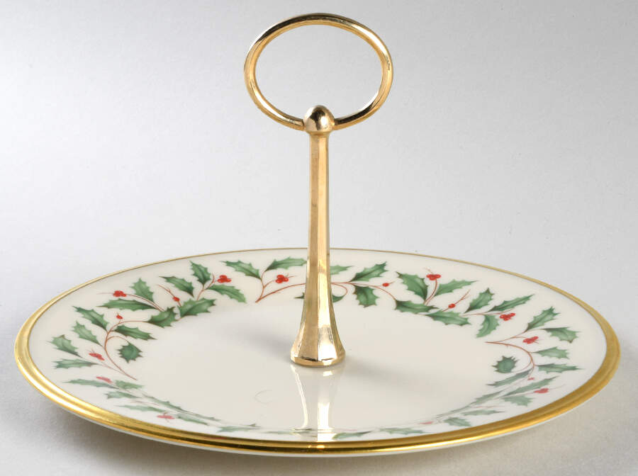 Holiday (Dimension) Round Serving Plate with Handle (Sp) by Lenox-1