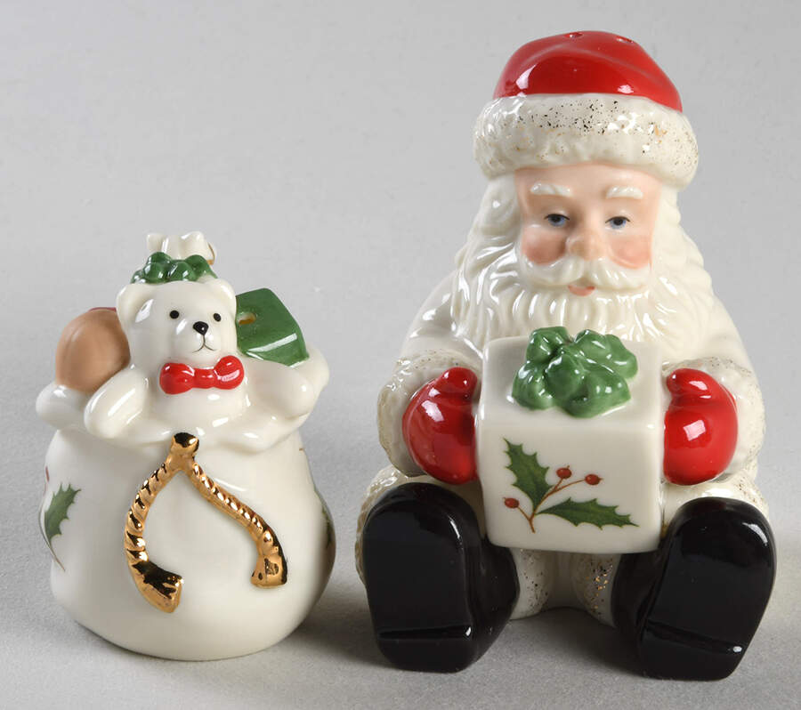 Holiday (Dimension) Figural Salt & Pepper Set by Lenox-1