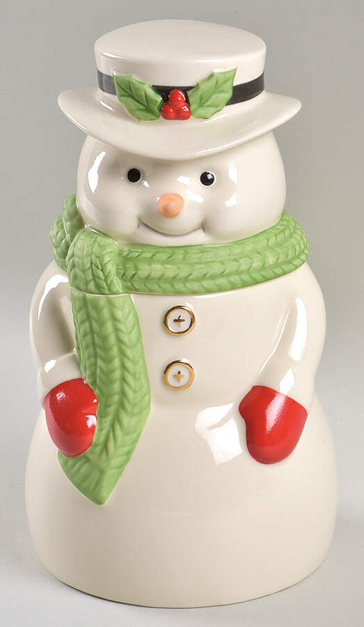 Holiday (Dimension) Figural Treat Jar & Lid by Lenox-1