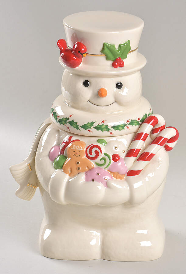 Holiday (Dimension) Figural Cookie Jar & Lid by Lenox-1