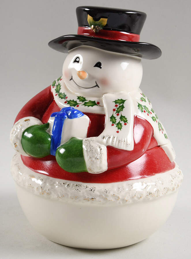 Holiday (Dimension) Figural Cookie Jar & Lid by Lenox-1