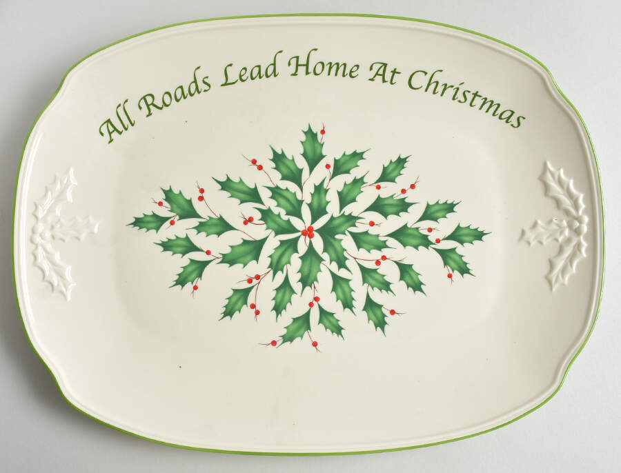 Holiday (Dimension) 14" Oblong Tray by Lenox-1