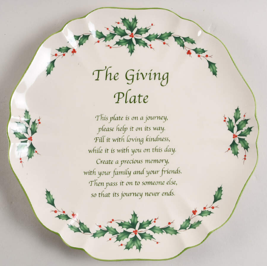 Holiday (Dimension) Giving Plate by Lenox-1