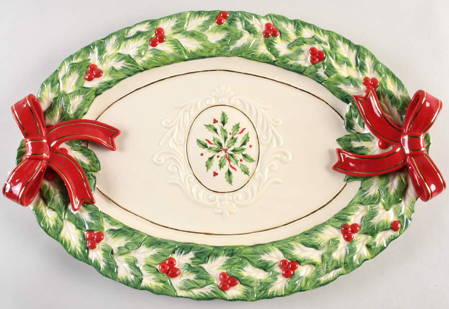 Holiday (Dimension) 18" Oval Serving Platter by Lenox-1