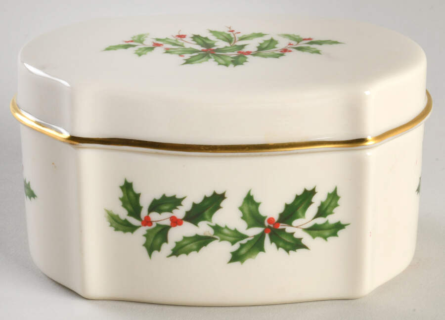 Holiday (Dimension) Trinket Box with Lid by Lenox-1