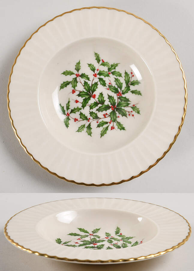Holiday (Dimension) Rim Fruit/Dessert (Sauce) Bowl by Lenox-1