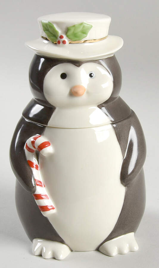 Holiday (Dimension) Figural Treat Jar & Lid by Lenox-1