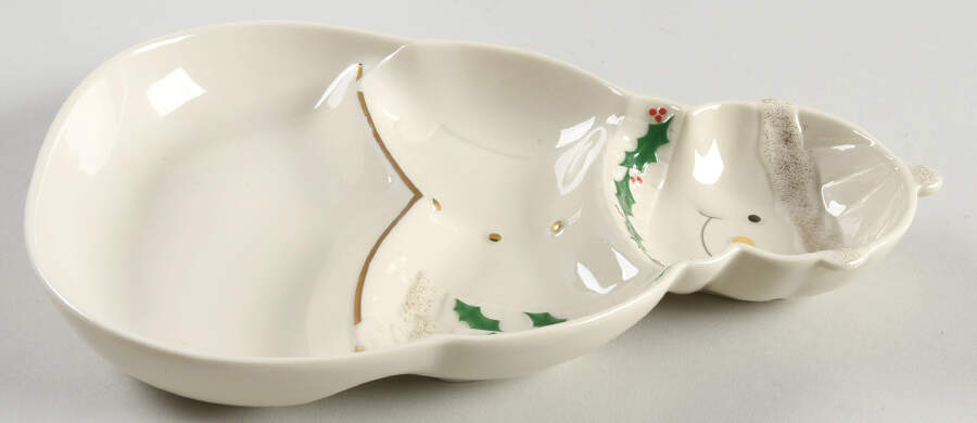 Holiday (Dimension) Figural 3 Part Candy/Sweets Dish by Lenox-1