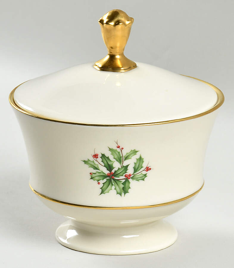 Holiday (Dimension) Candy Jar & Lid by Lenox-1