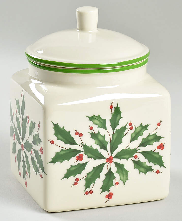 Holiday (Dimension) Small Canister & Lid by Lenox-1