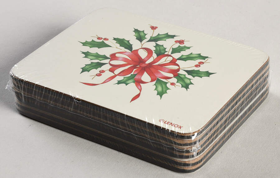 Holiday (Dimension) Rectangular Coaster-Corkback by Lenox-1